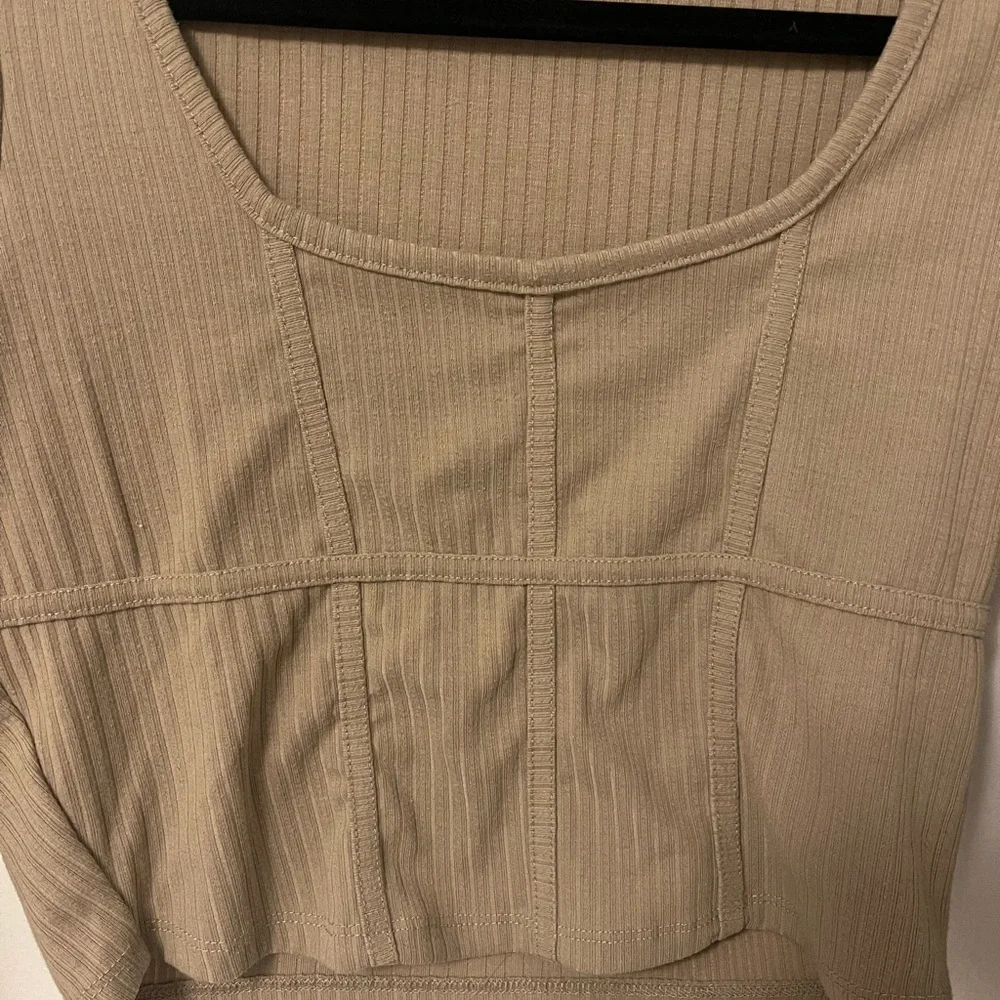 Pacsun Science Long Sleeve Bustier Top
